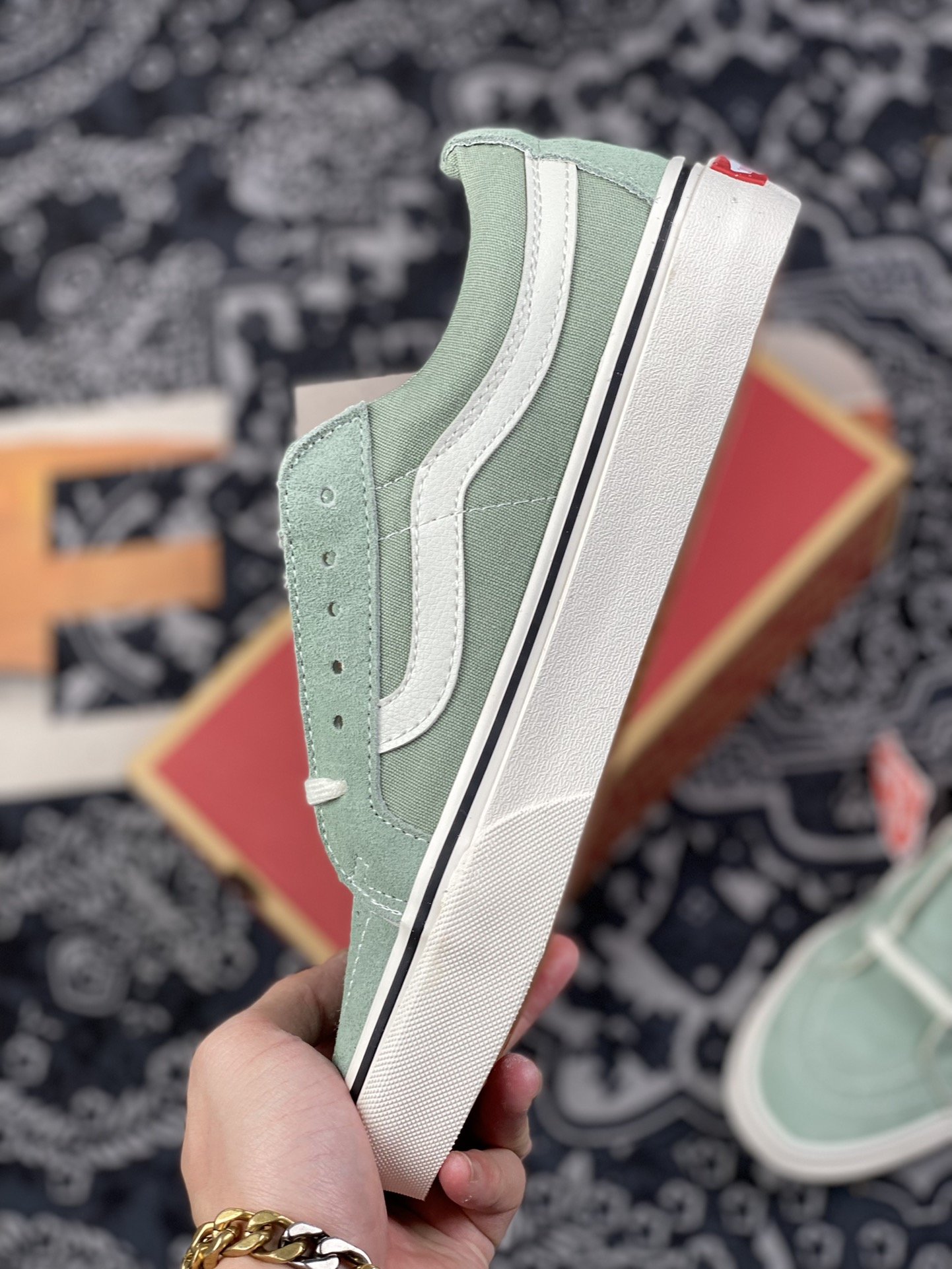 160 余文乐同款 vans Sk8-Low 薄荷绿 2022春夏新款SK8-Low薄荷绿 VN0A4UWIB82