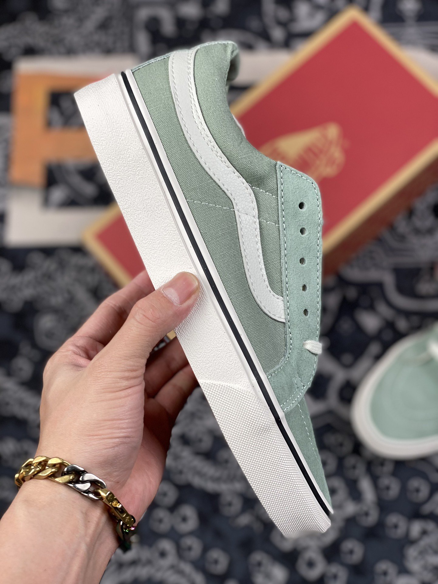 160 余文乐同款 vans Sk8-Low 薄荷绿 2022春夏新款SK8-Low薄荷绿 VN0A4UWIB82