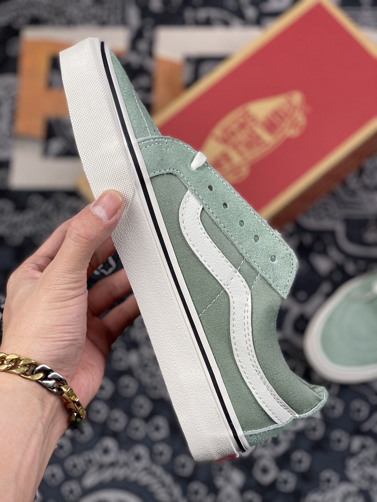 160 余文乐同款 vans Sk8-Low 薄荷绿 2022春夏新款SK8-Low薄荷绿 VN0A4UWIB82