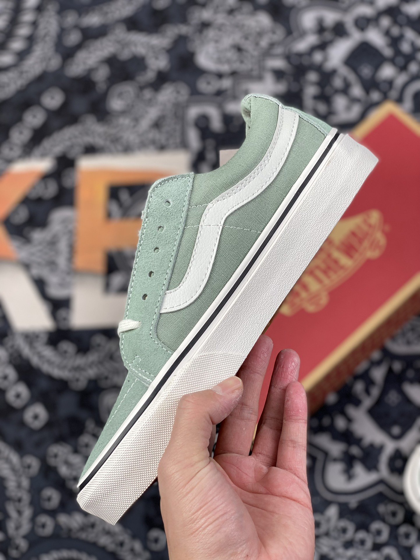 160 余文乐同款 vans Sk8-Low 薄荷绿 2022春夏新款SK8-Low薄荷绿 VN0A4UWIB82