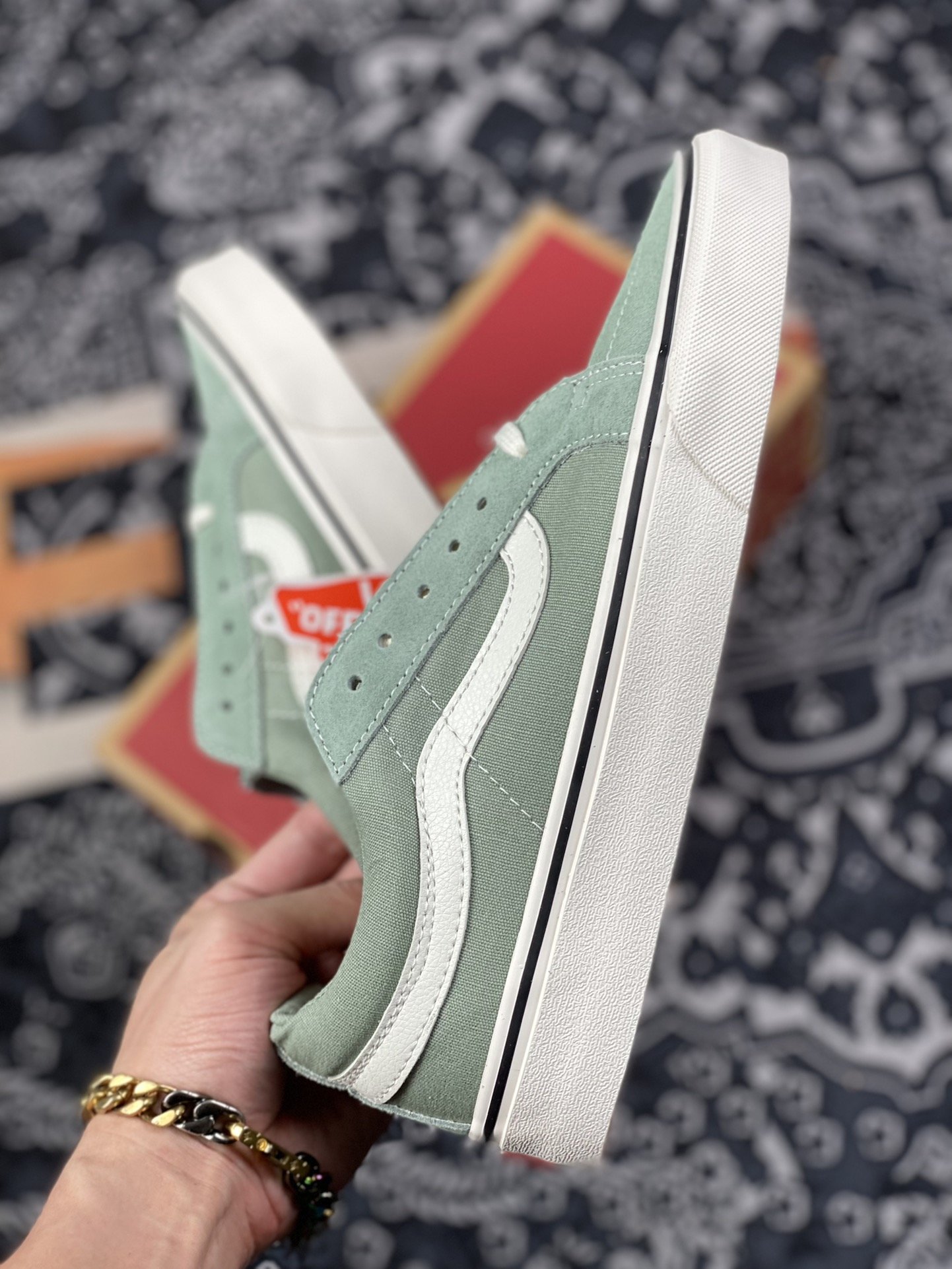 160 余文乐同款 vans Sk8-Low 薄荷绿 2022春夏新款SK8-Low薄荷绿 VN0A4UWIB82