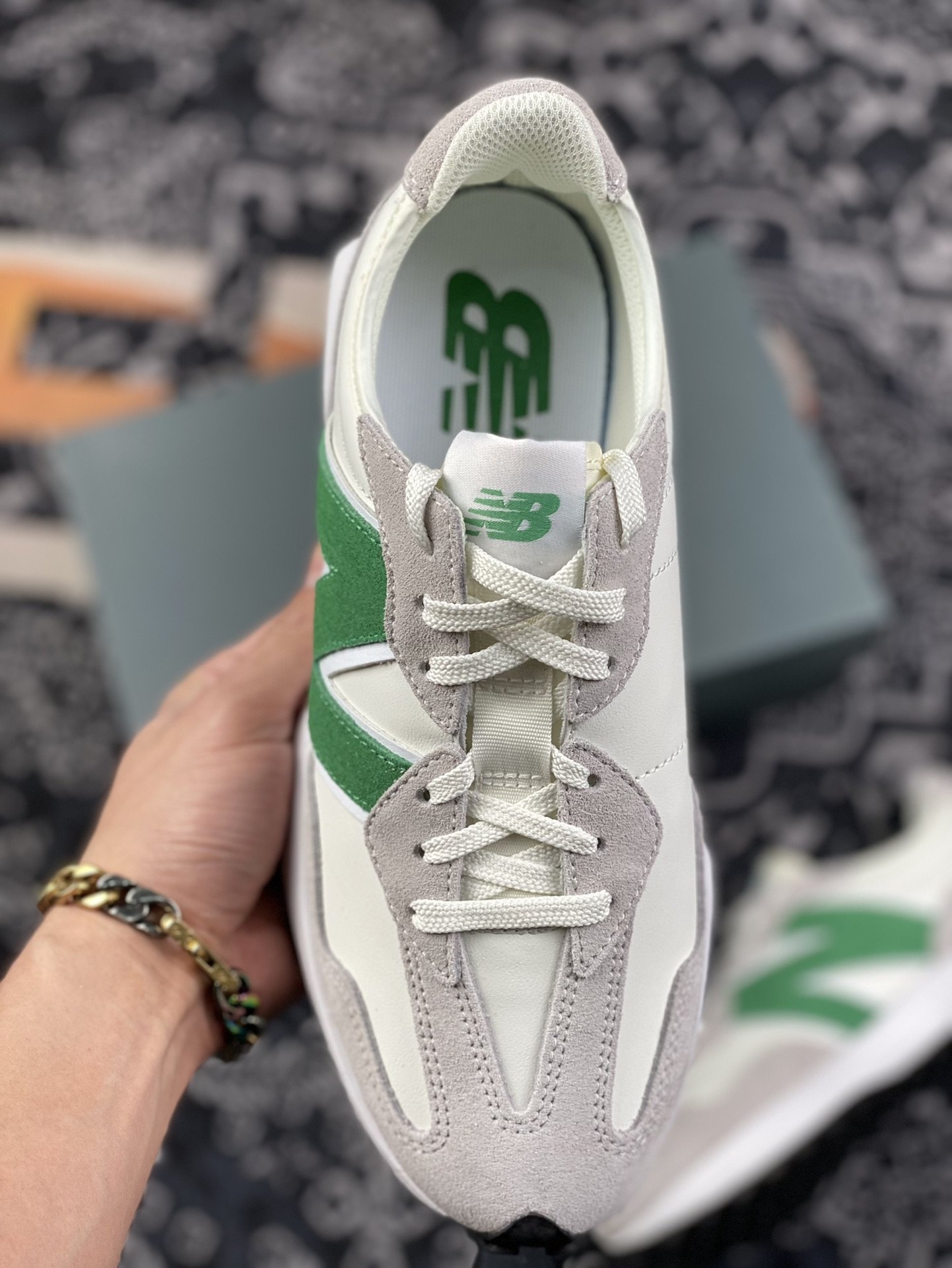 240 甄选 莞顶NB327 复古跑鞋 橙棕