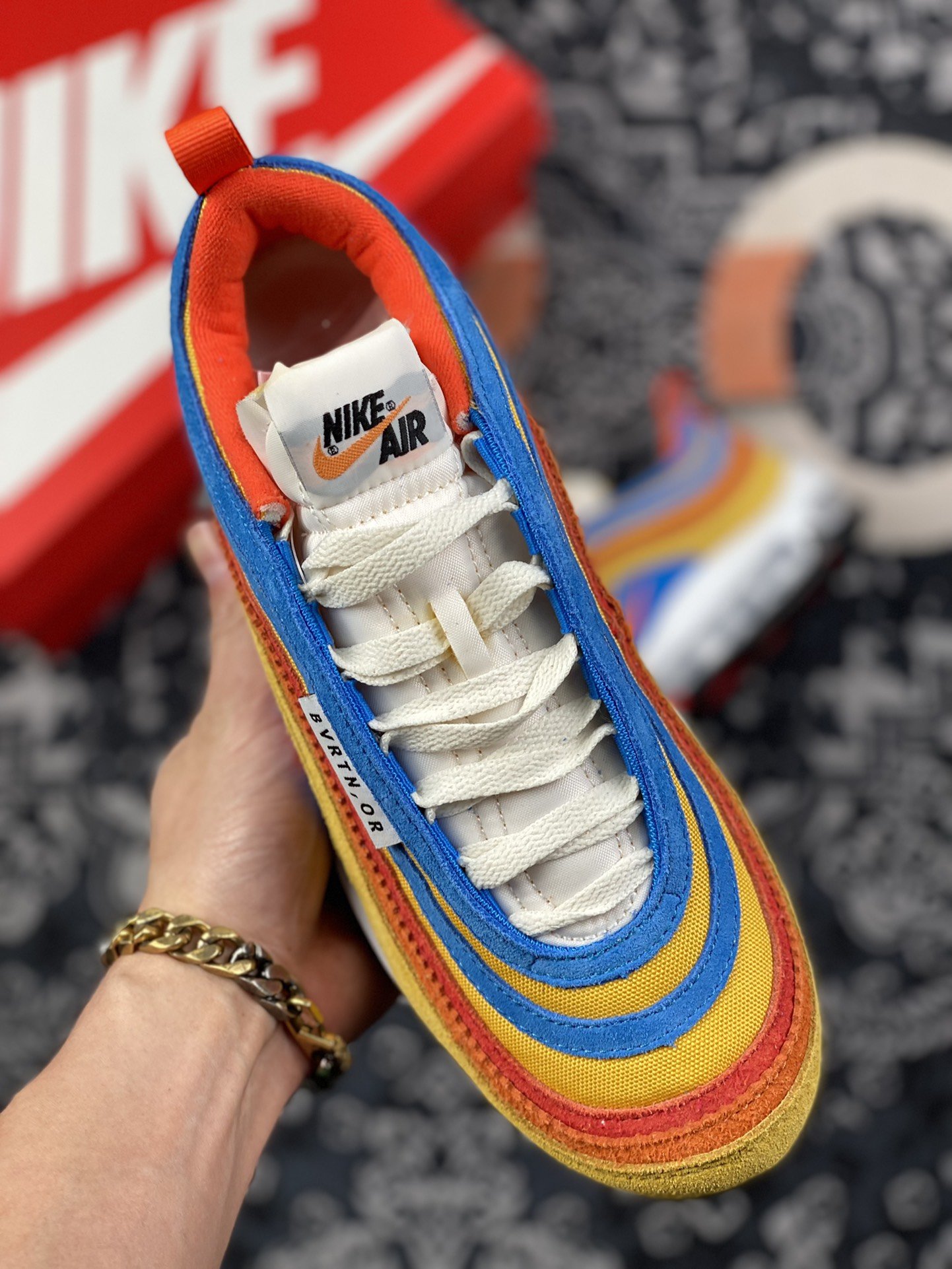 240 Nike Air Max 97 Air 黄红蓝 DH1085-700-莆田鞋,莆田鞋货源,高仿鞋,高仿鞋货源,安福档口,莆田高仿鞋,莆田鞋批发,高仿鞋批发,莆田高仿运动鞋,高仿运动鞋,莆田运动鞋 240 Nike Air Max 97 Air 黄红蓝 DH1085-700