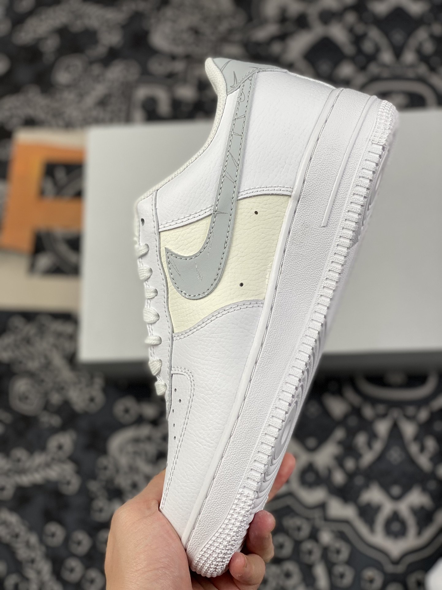 200 Nike Air Force 1 AF1 空军一号/低帮 白灰 DV2237-100