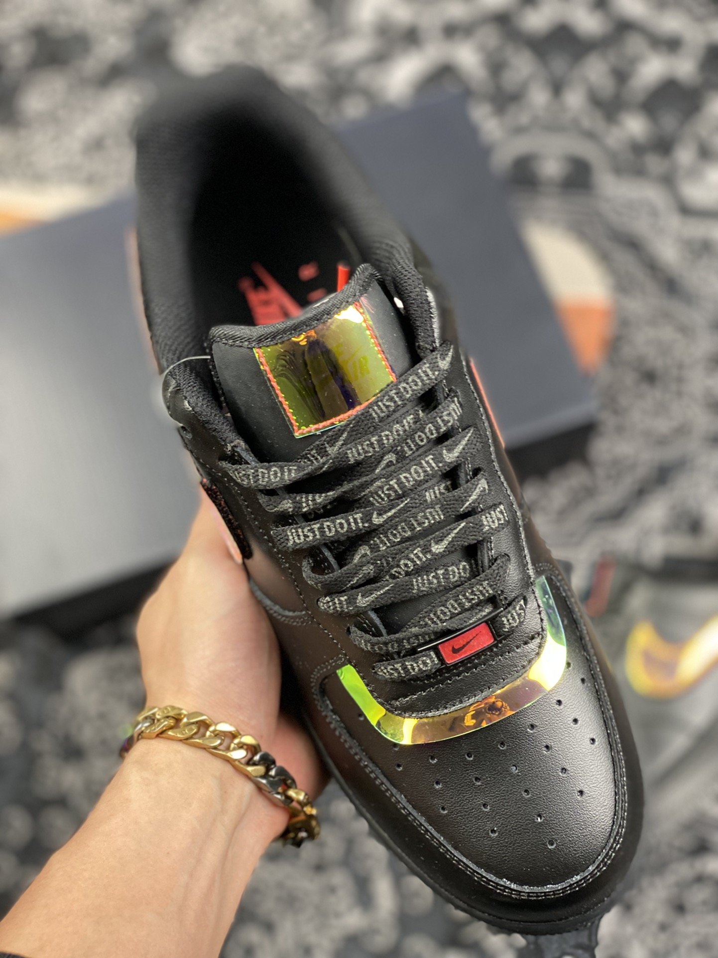 200 Nike Air Force 1 Low 空军一号黑色彩勾DC0710-101