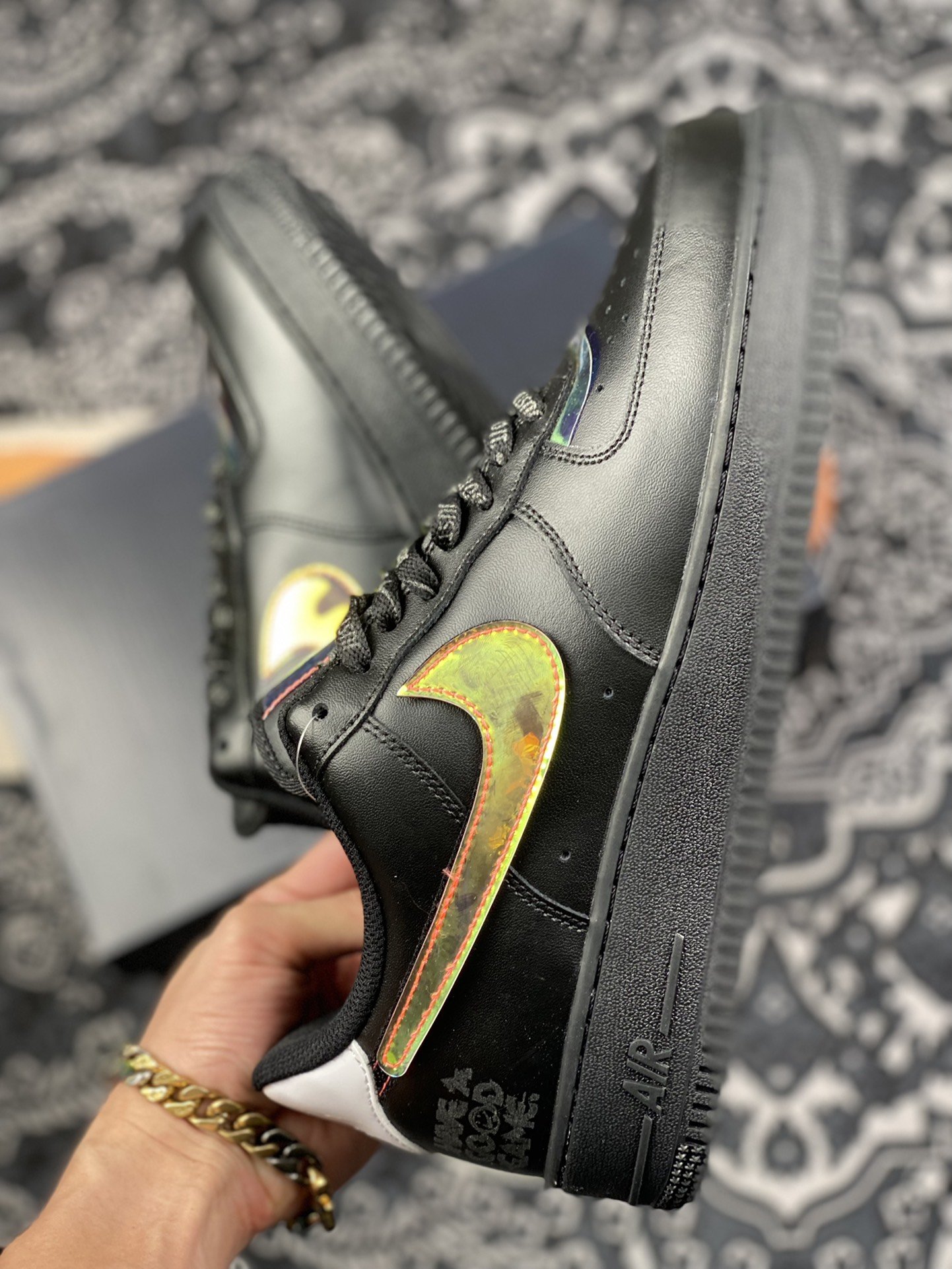 200 Nike Air Force 1 Low 空军一号黑色彩勾DC0710-101