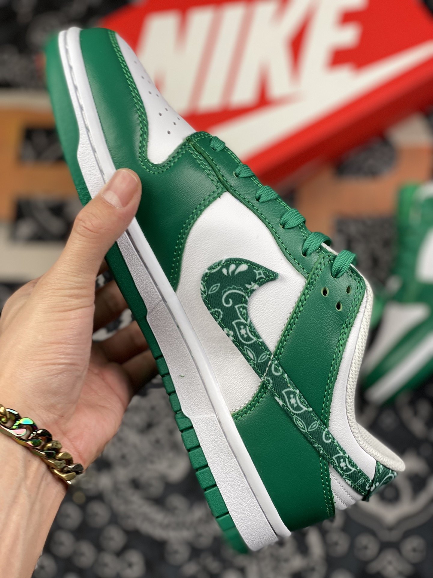 360 纯原 aj6 白绿 腰果花 DD4401-102