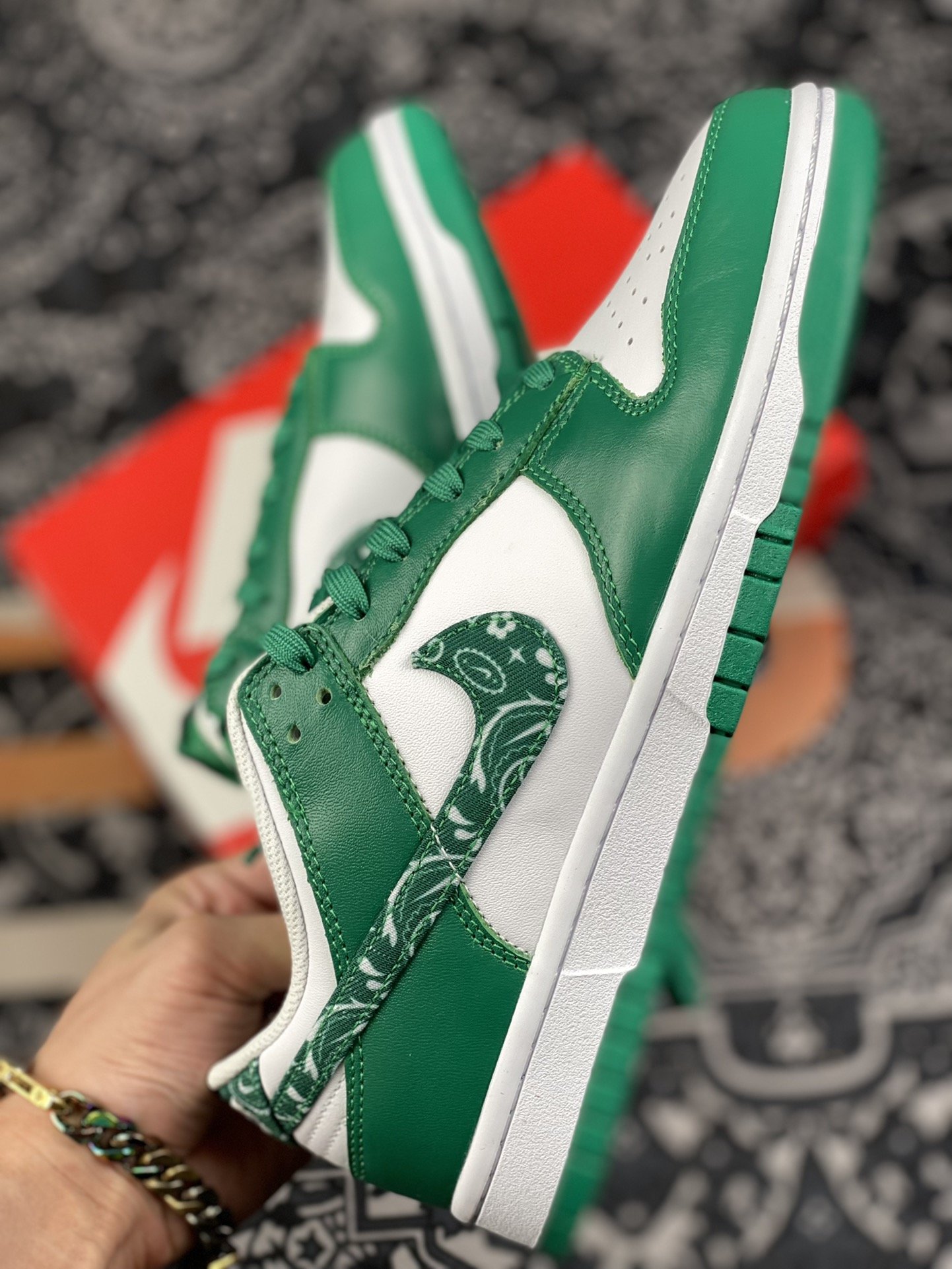 360 纯原 aj6 白绿 腰果花 DD4401-102