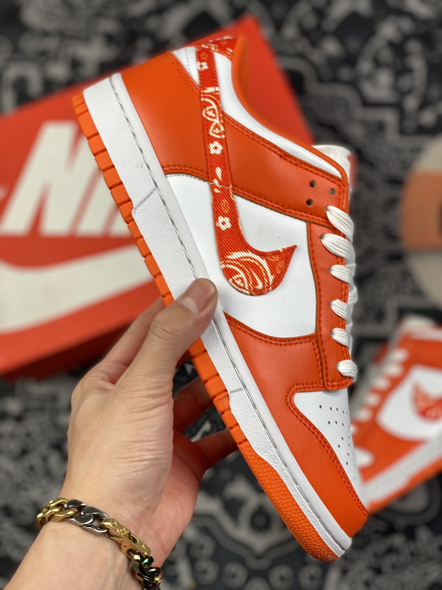 280 Nike Dunk Low Orange Paisley” 白橙 腰果花 DH4401-103-莆田鞋,莆田鞋货源,高仿鞋,高仿鞋货源,安福档口,莆田高仿鞋,莆田鞋批发,高仿鞋批发,莆田高仿运动鞋,高仿运动鞋,莆田运动鞋 280 Nike Dunk Low Orange Paisley” 白橙 腰果花 DH4401-103