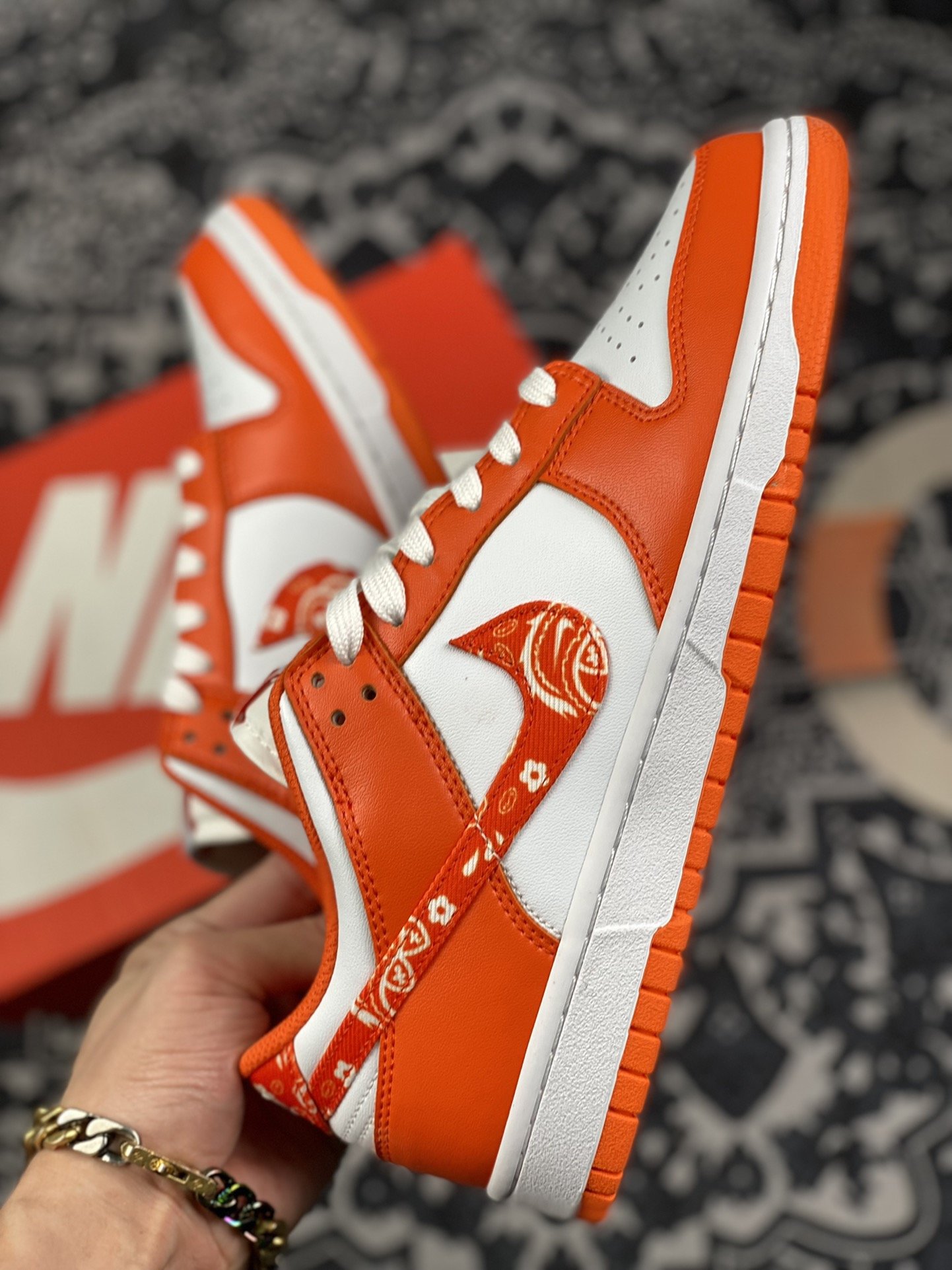 280 Nike Dunk Low Orange Paisley” 白橙 腰果花 DH4401-103-莆田鞋,莆田鞋货源,高仿鞋,高仿鞋货源,安福档口,莆田高仿鞋,莆田鞋批发,高仿鞋批发,莆田高仿运动鞋,高仿运动鞋,莆田运动鞋 280 Nike Dunk Low Orange Paisley” 白橙 腰果花 DH4401-103