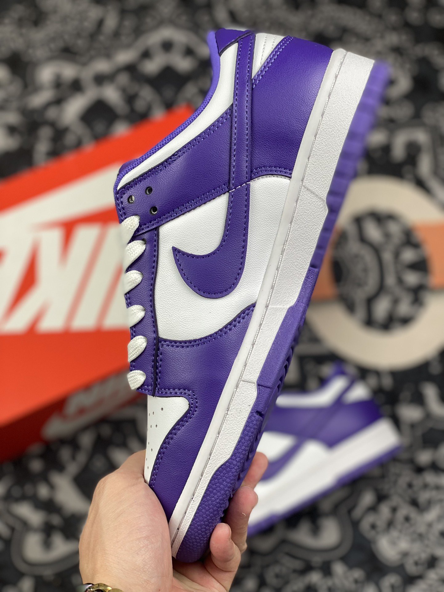 300 新批次 Nike SB Dunk Low“Court Purple”白紫配色 DD1391-104