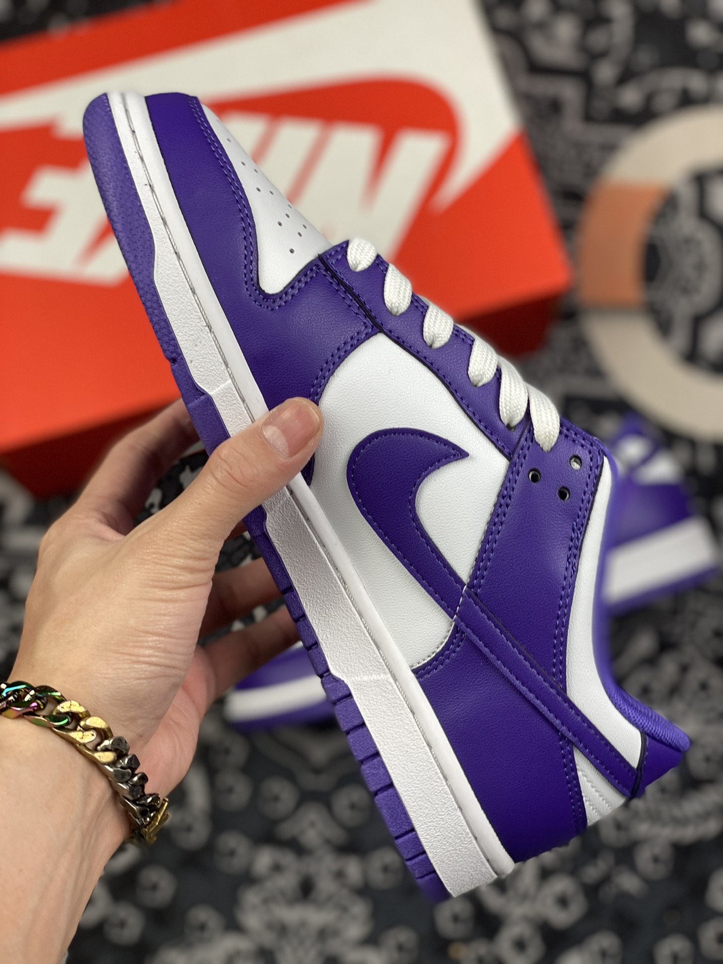 300 新批次 Nike SB Dunk Low“Court Purple”白紫配色 DD1391-104