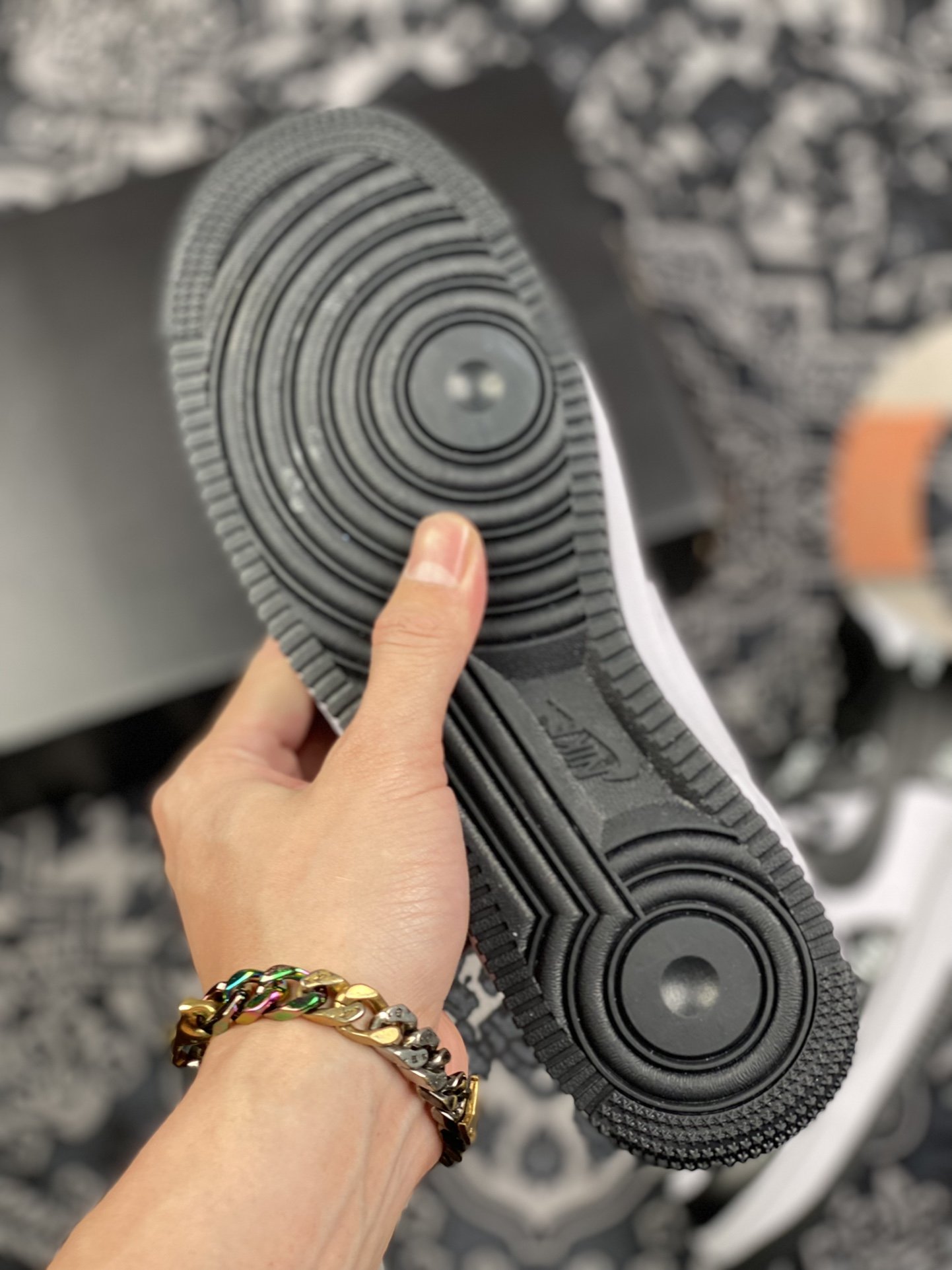 240 Nike Air Force 1 React LV8 字母黑白 1724-104