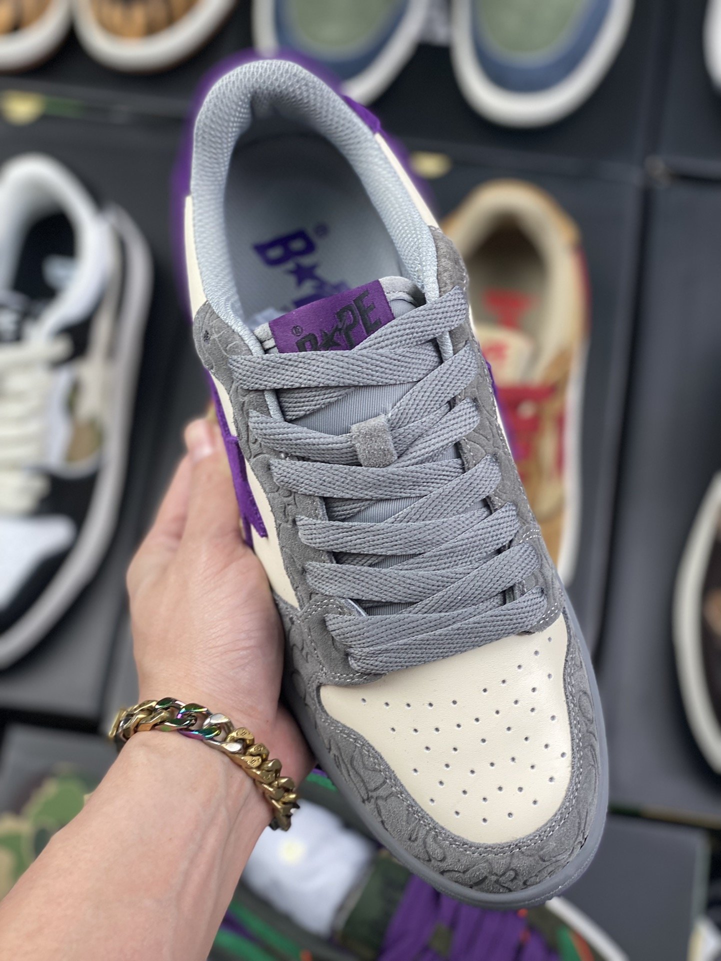 430 新工厂 莞产天猫零售版 BAPE SK8 STA 独家版本