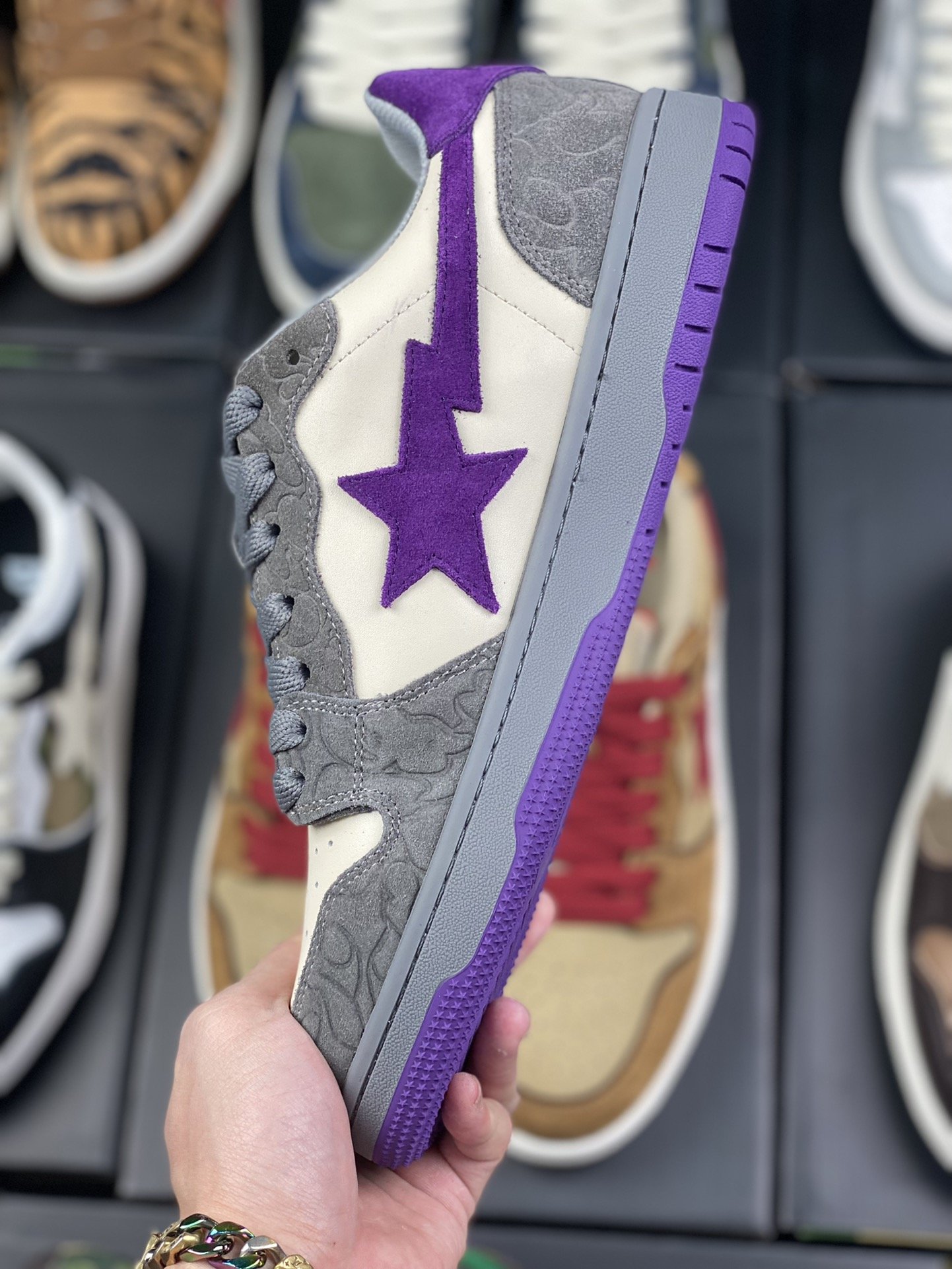 430 新工厂 莞产天猫零售版 BAPE SK8 STA 独家版本