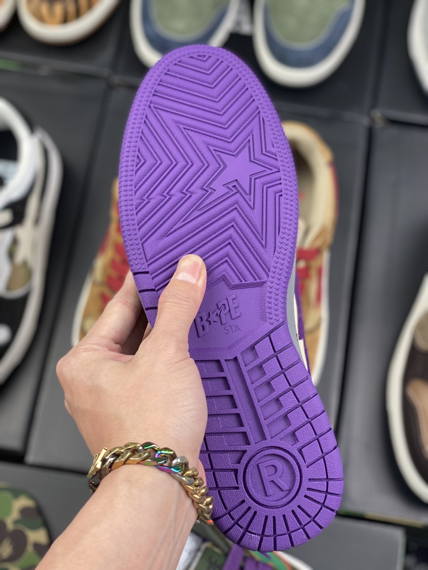 430 新工厂 莞产天猫零售版 BAPE SK8 STA 独家版本