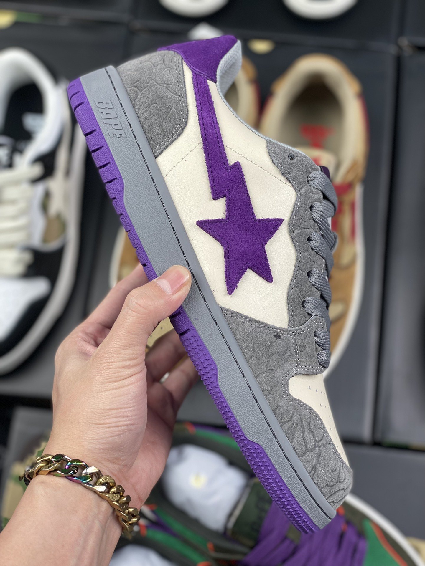 430 新工厂 莞产天猫零售版 BAPE SK8 STA 独家版本