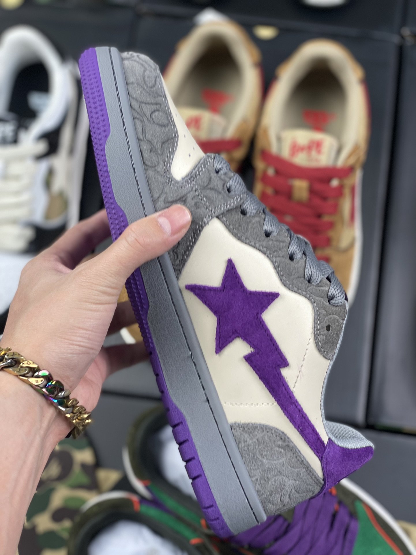 430 新工厂 莞产天猫零售版 BAPE SK8 STA 独家版本