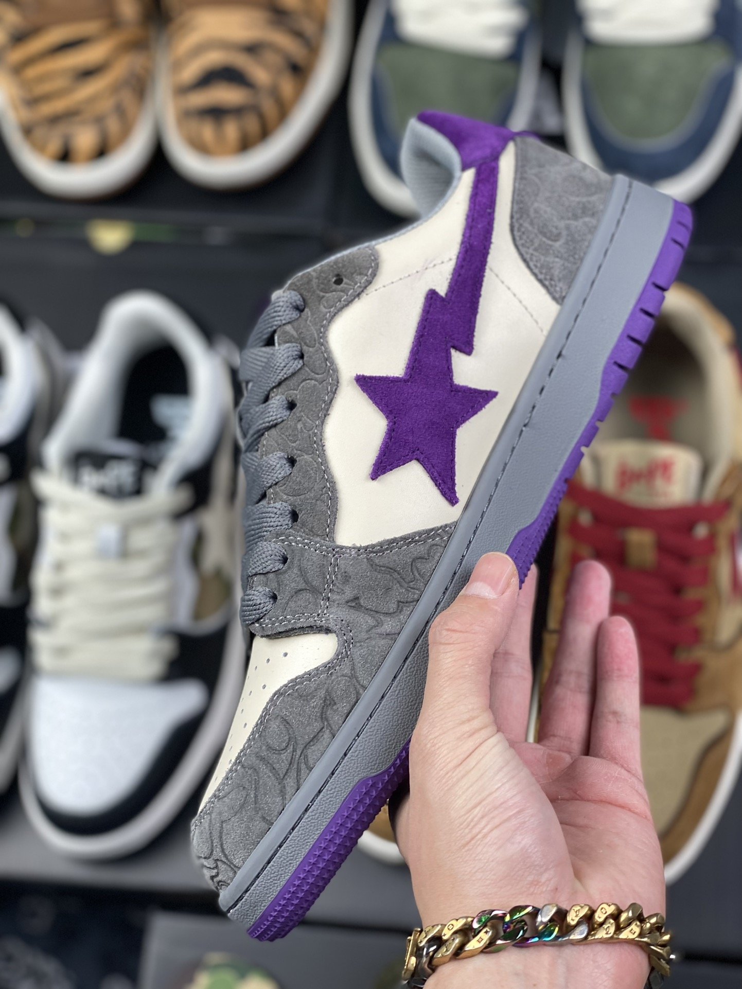 430 新工厂 莞产天猫零售版 BAPE SK8 STA 独家版本