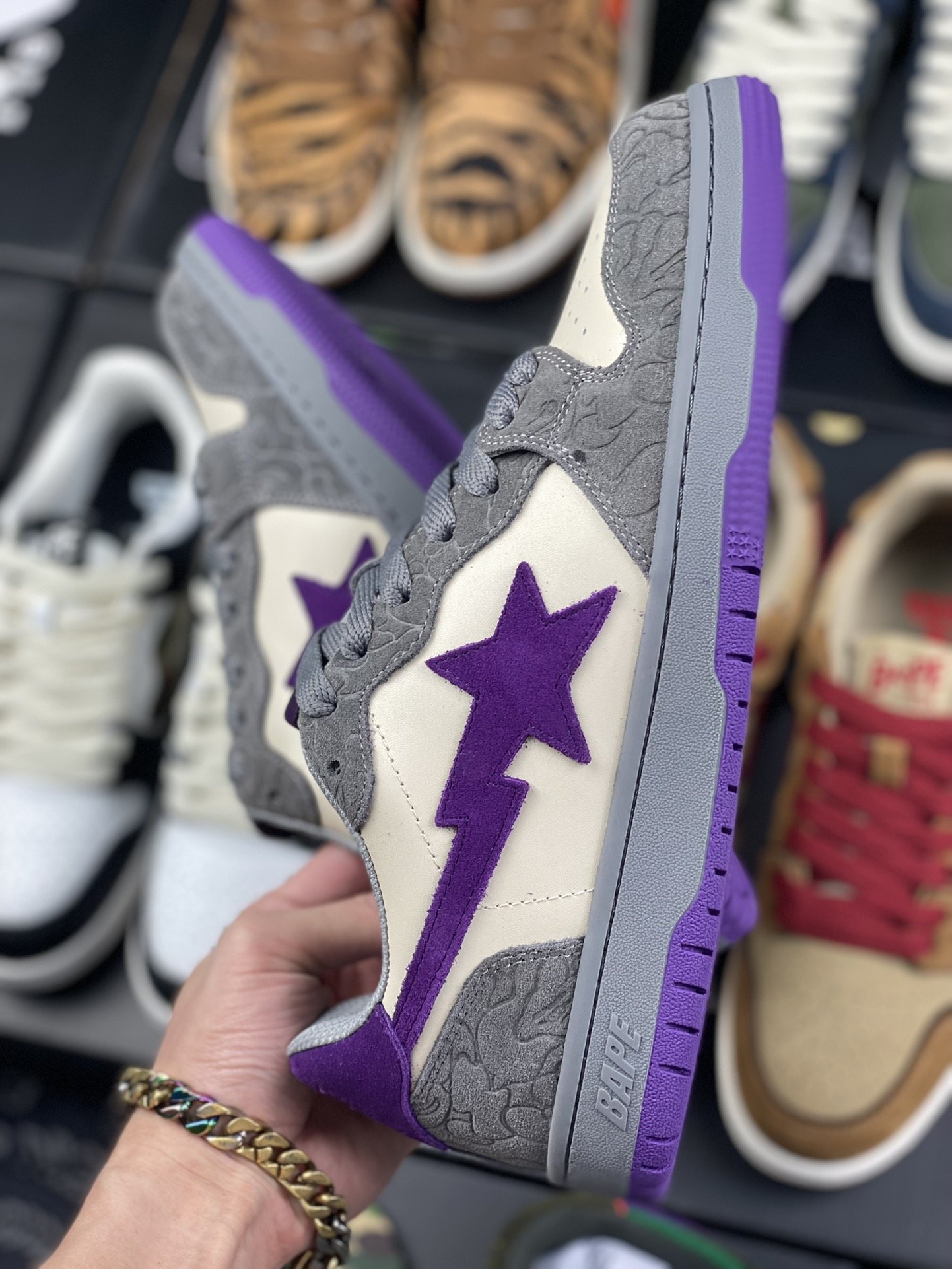 430 新工厂 莞产天猫零售版 BAPE SK8 STA 独家版本