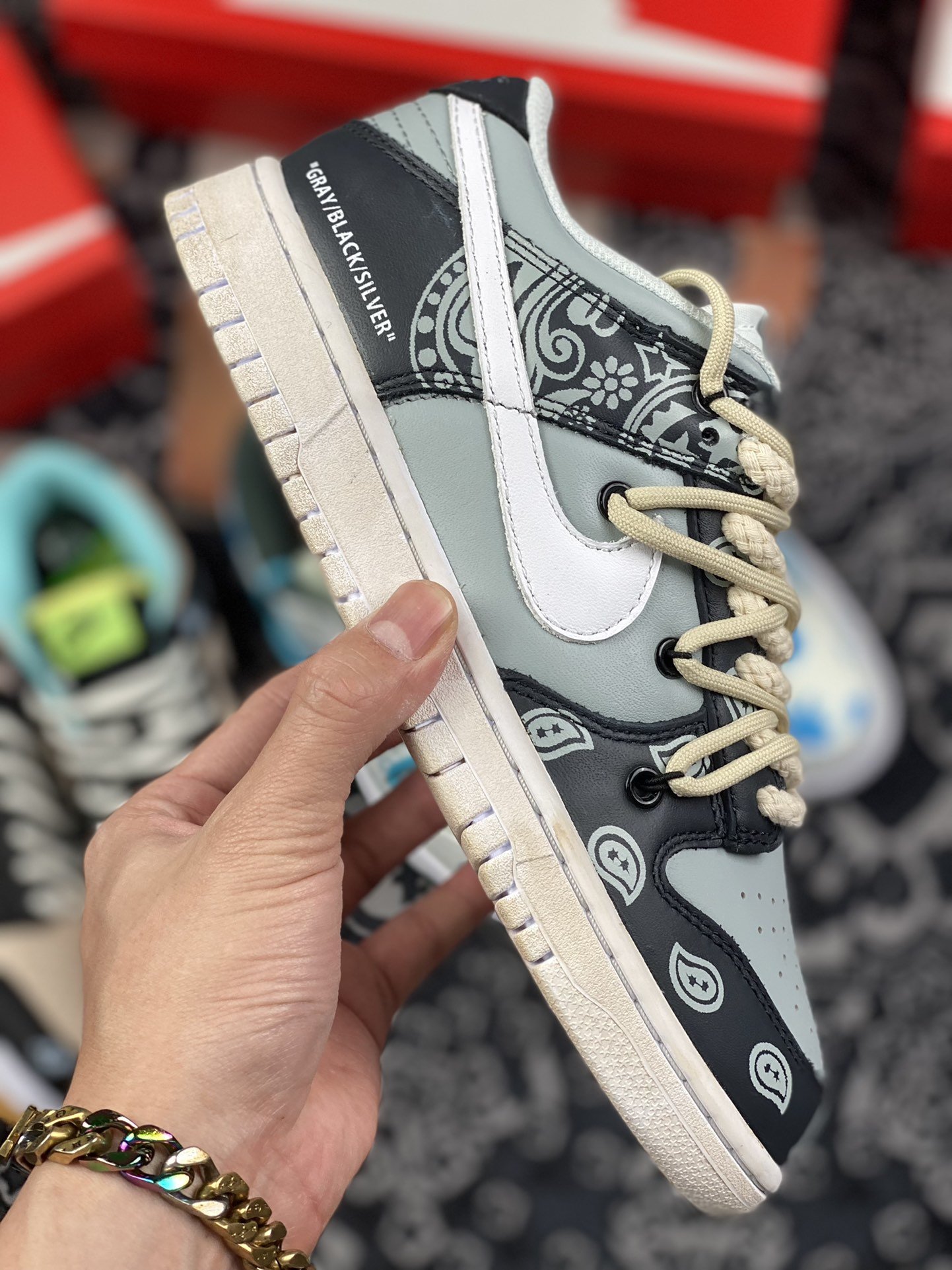 380 定制版 Nike Dunk Low Free.99” 腰果花 DD1391-001