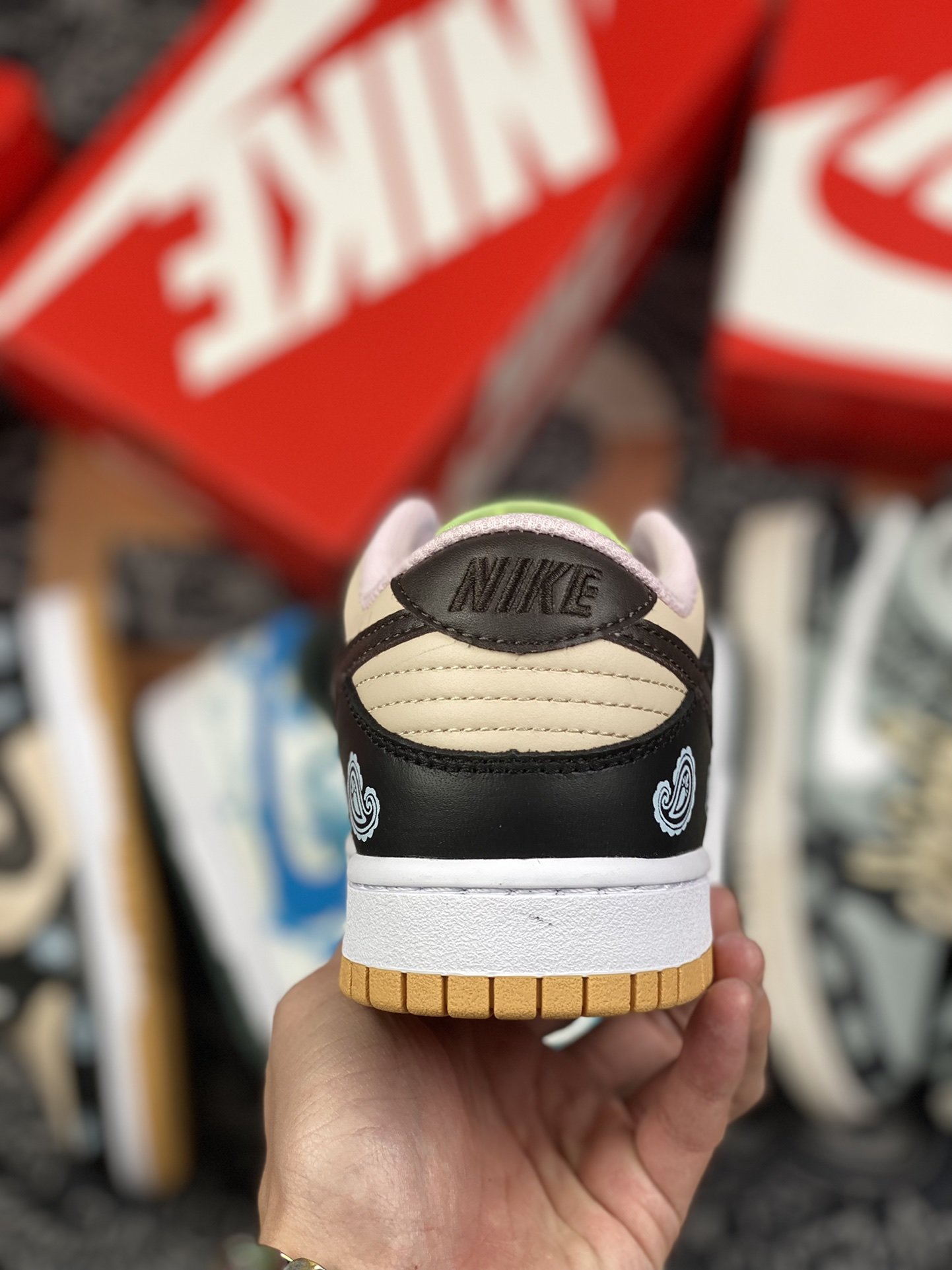 380 定制版 Nike Dunk Low Free.99” 腰果花卡其黑DH0952-001