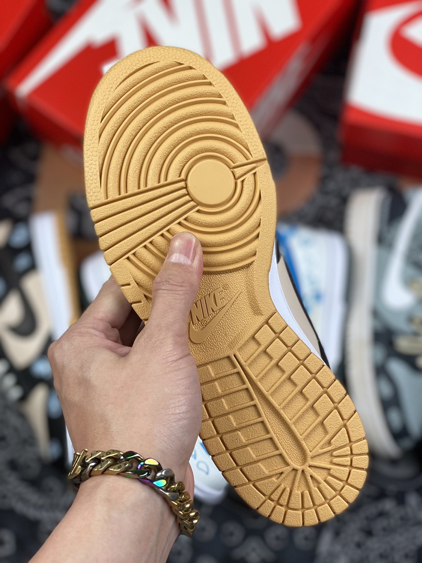 380 定制版 Nike Dunk Low Free.99” 腰果花卡其黑DH0952-001