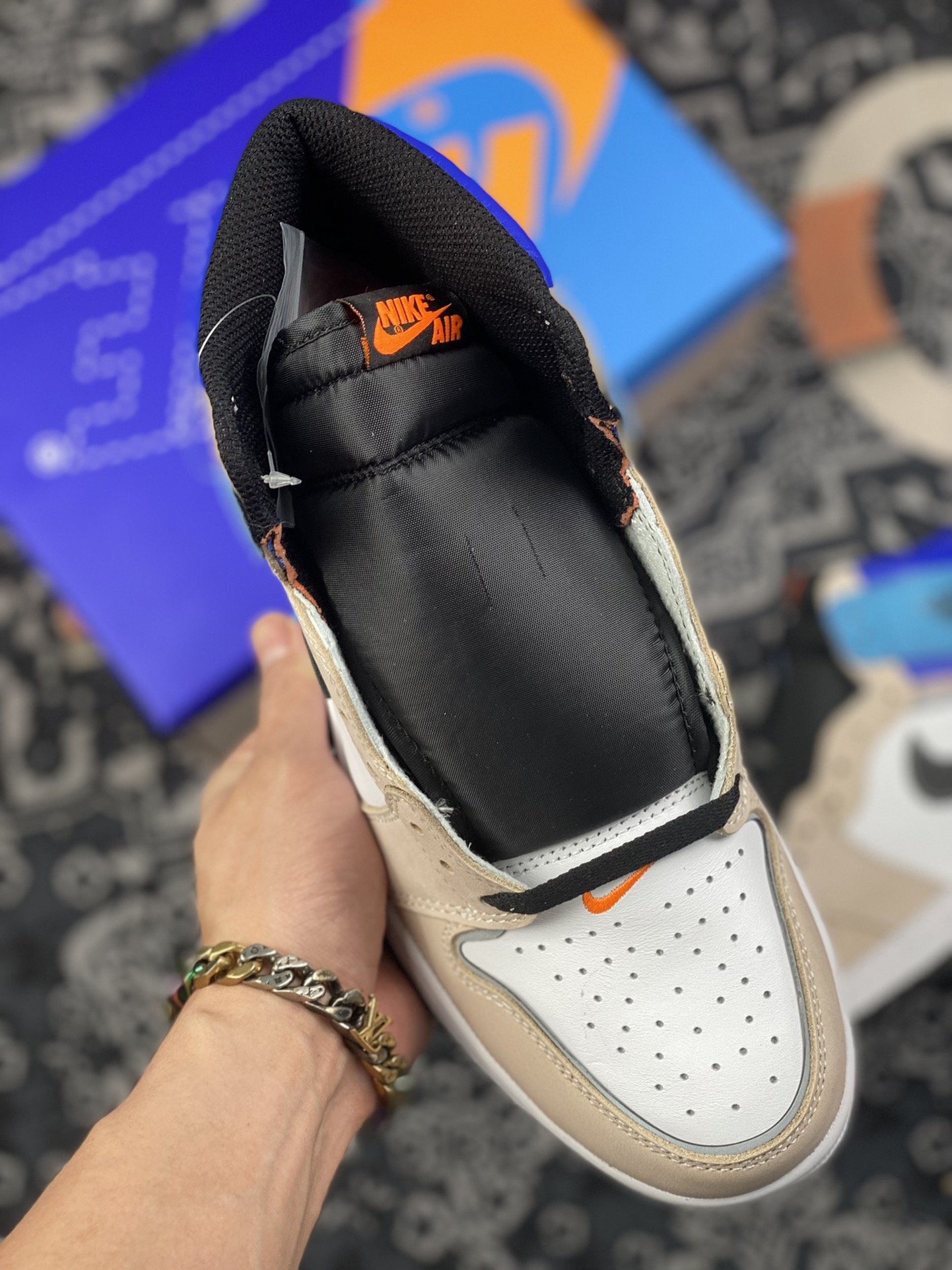 280 Air Jordan 1 拼接专业乔丹大厂极限压缩利润空间 DC6515-100