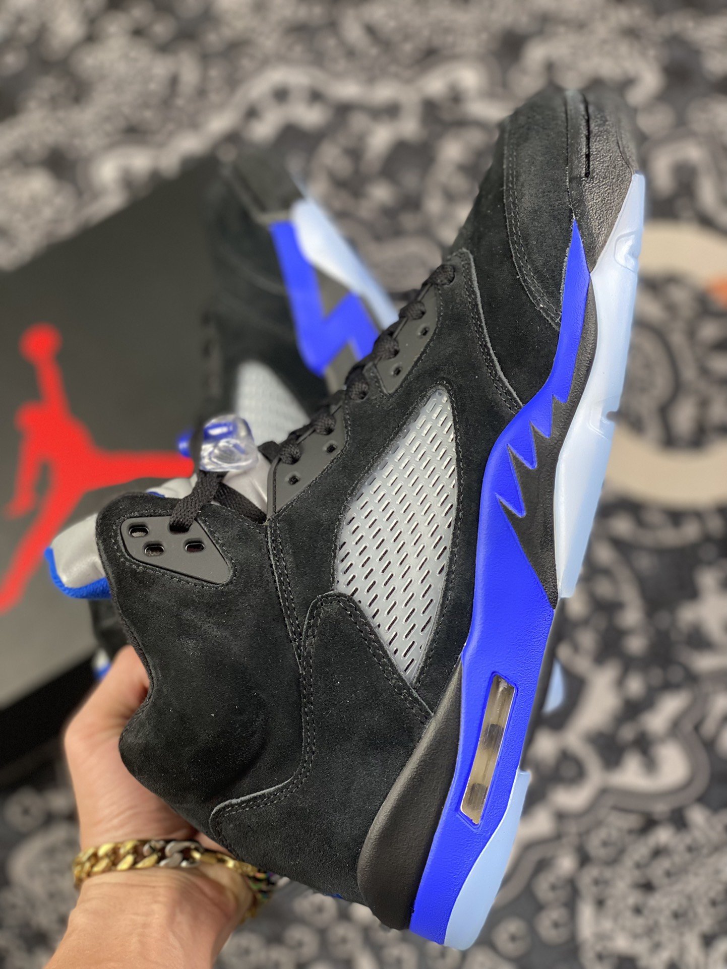 420 外贸 Air Jordan 5 Retro AJ5 乔5黑篮 CT4838-004