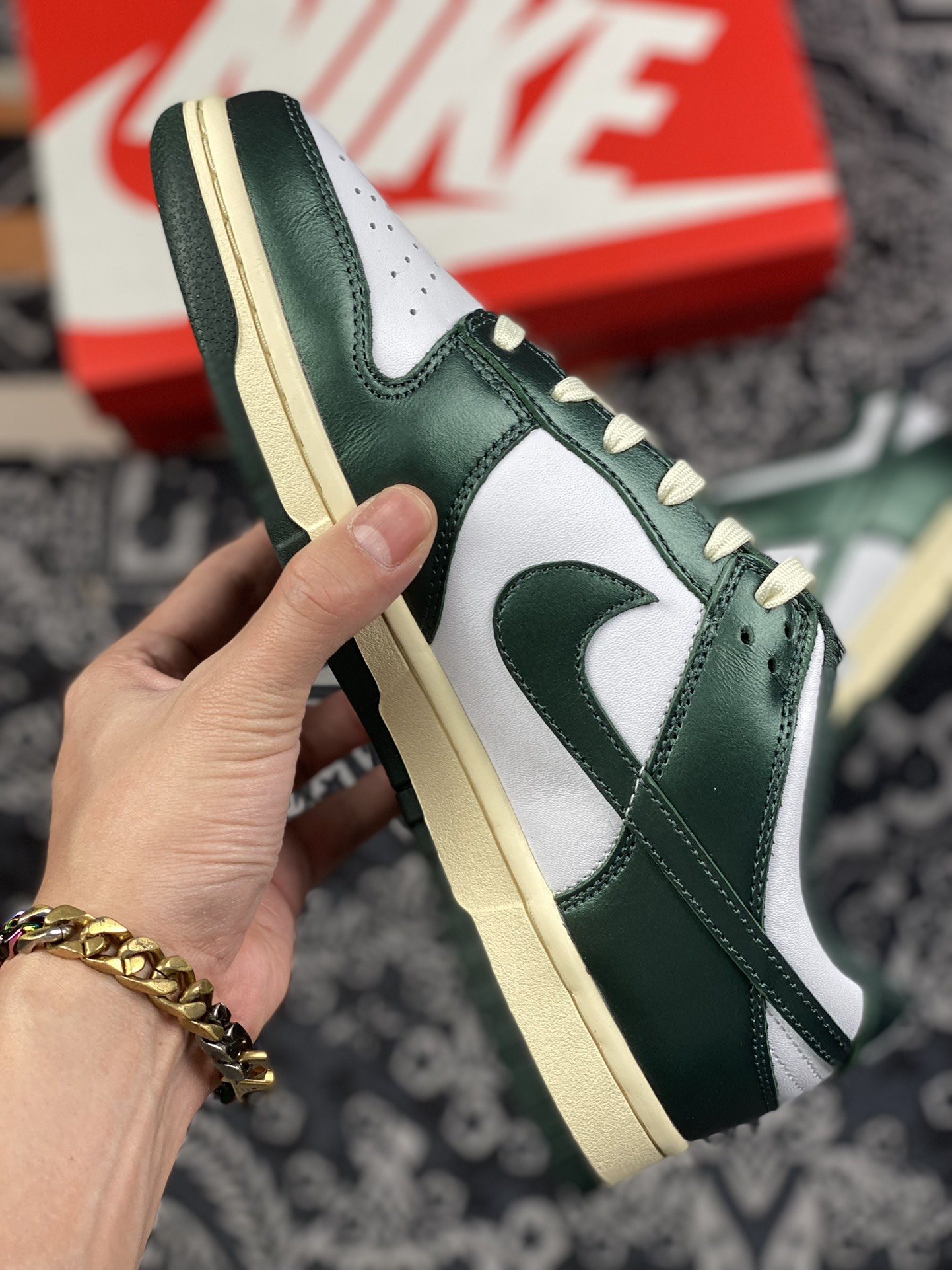 360 纯原 aj 做旧 白绿 金龟子DQ8580-100