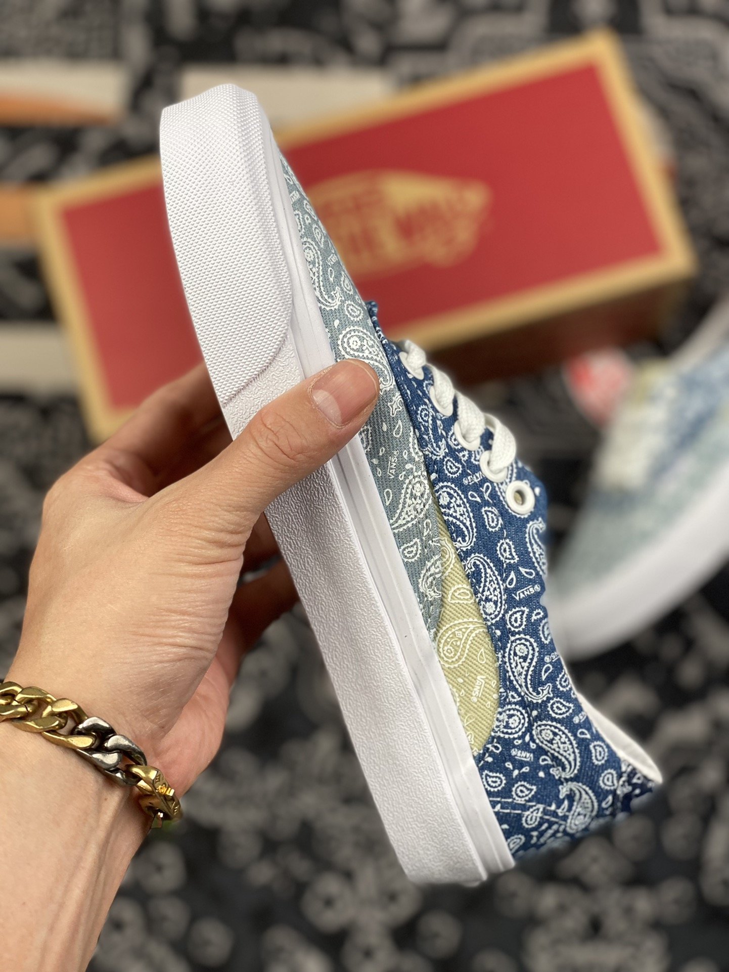 170 vans Acer Ni Sp 腰果花 复古丹宁牛仔蓝 VN0A4UWYASN