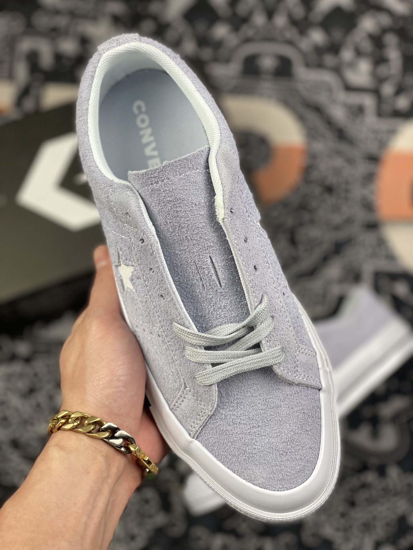 170 converse One Star 新配色 雾霾紫灰