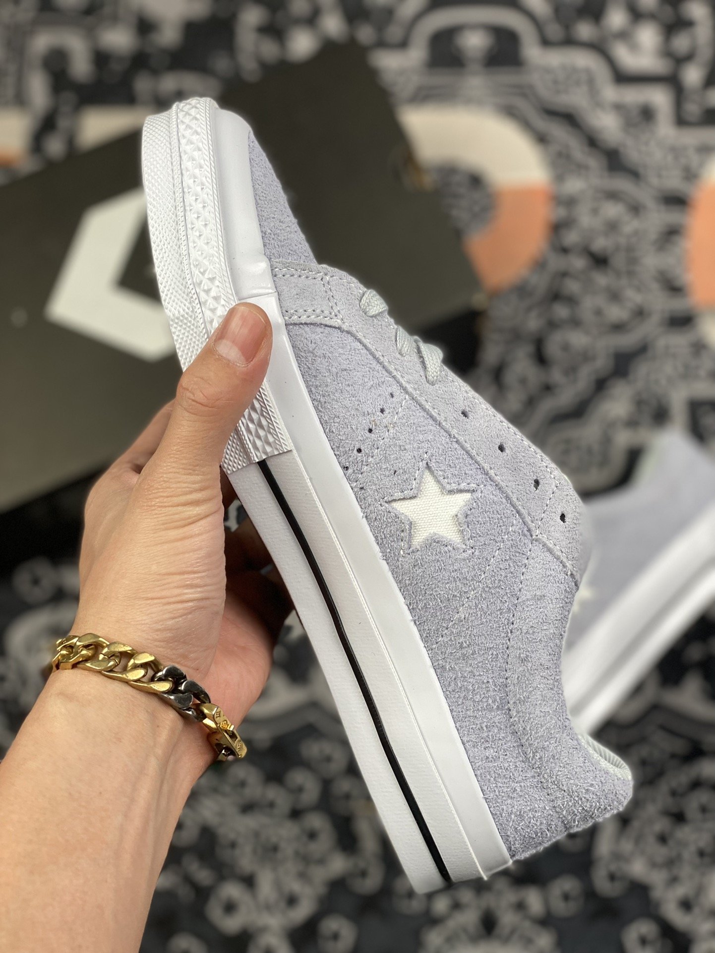 170 converse One Star 新配色 雾霾紫灰