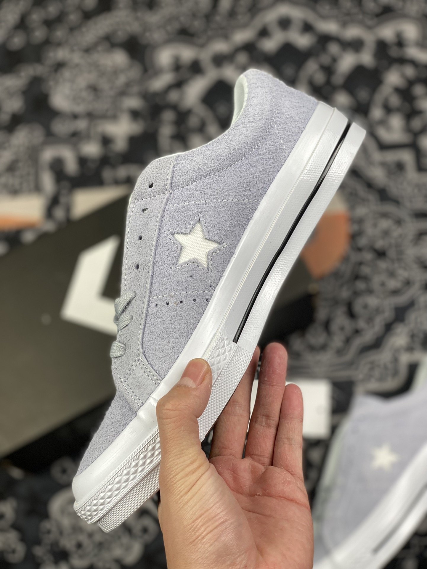 170 converse One Star 新配色 雾霾紫灰