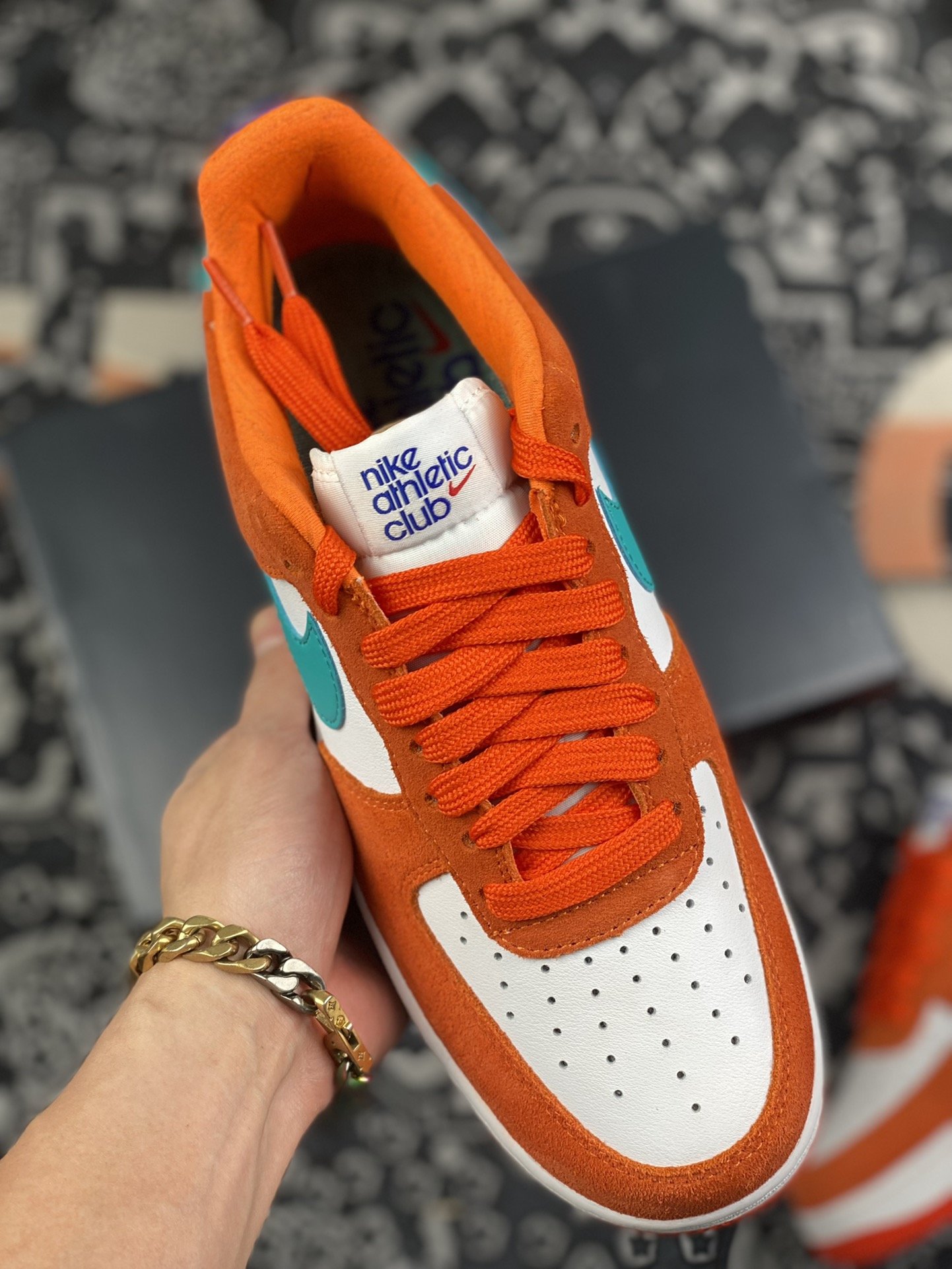 200 Nike Air Force 1 Low AthleticClub”白橙原楦头原纸板DH7568-800