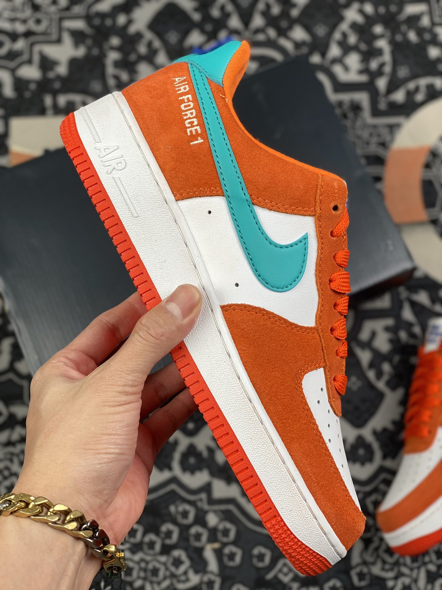 200 Nike Air Force 1 Low AthleticClub”白橙原楦头原纸板DH7568-800