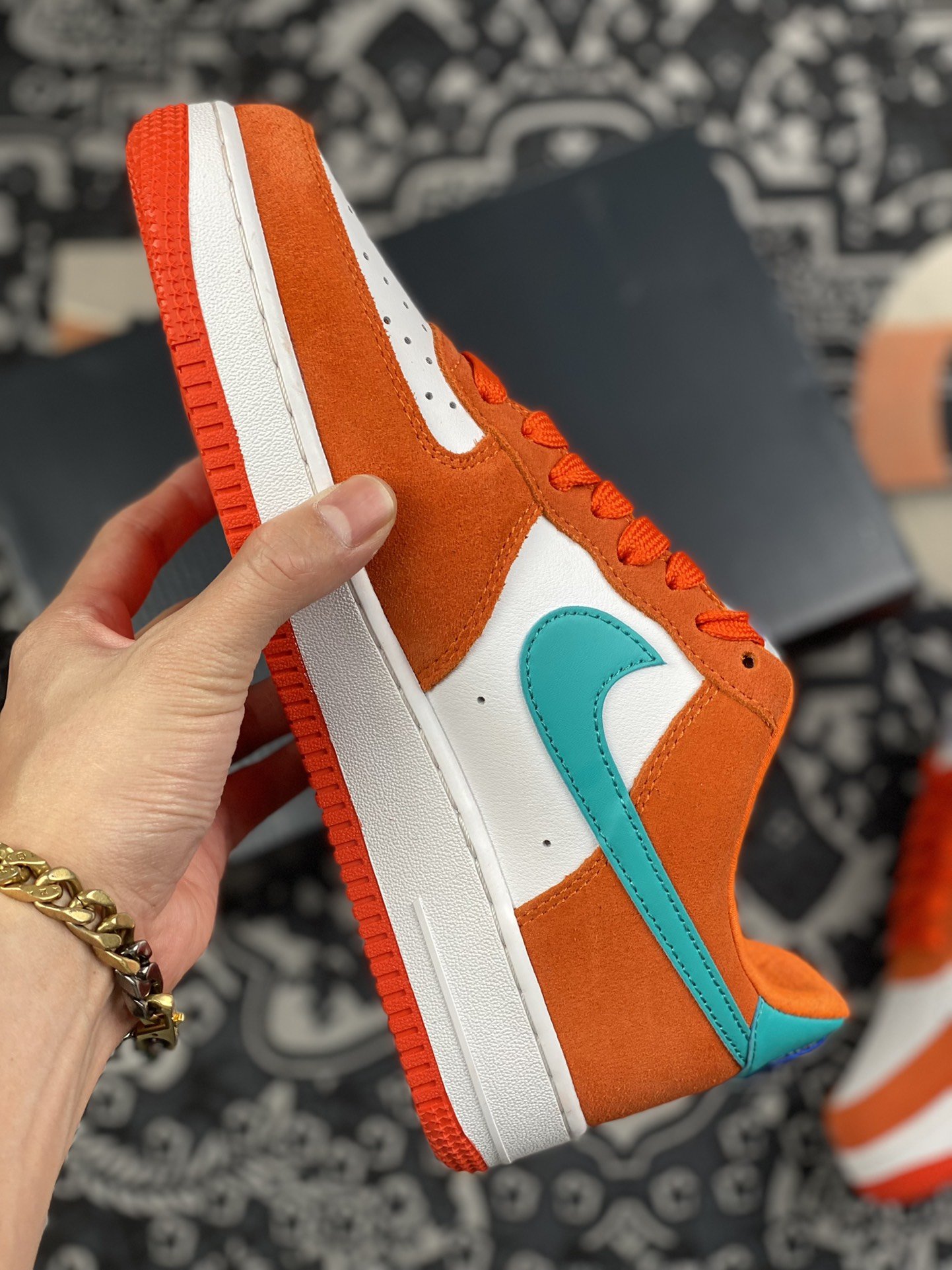 200 Nike Air Force 1 Low AthleticClub”白橙原楦头原纸板DH7568-800