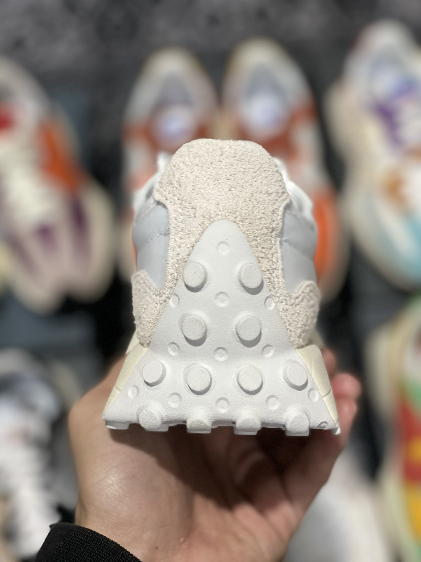 240 甄选 莞顶NB327 复古跑鞋 灰白女鞋