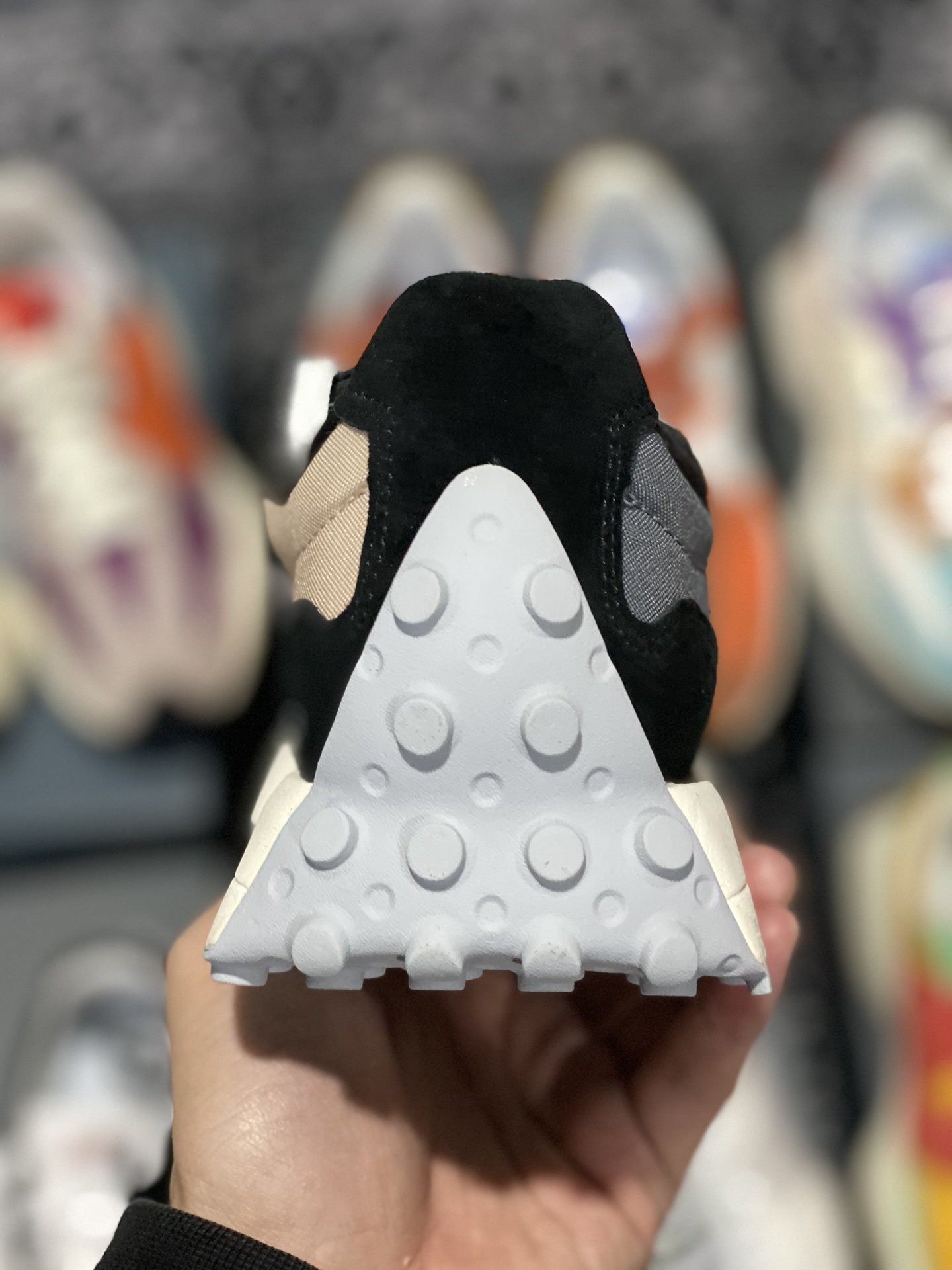 240 甄选 莞顶NB327 复古跑鞋 灰白鸳鸯 女鞋