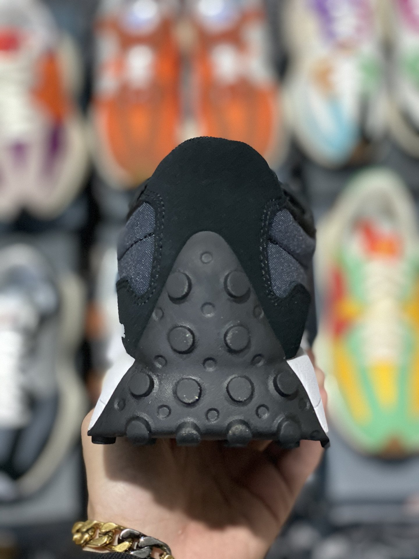 240 甄选 莞顶NB327 复古跑鞋 黑白