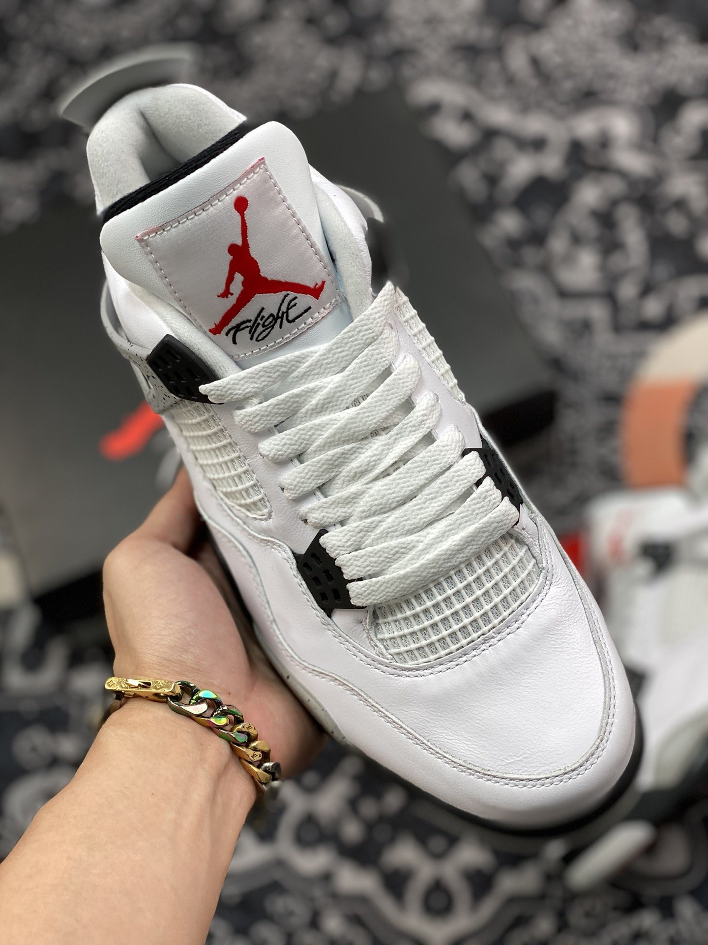 450 纯原  aj4 白水泥 （2016）篮球鞋 840606-192