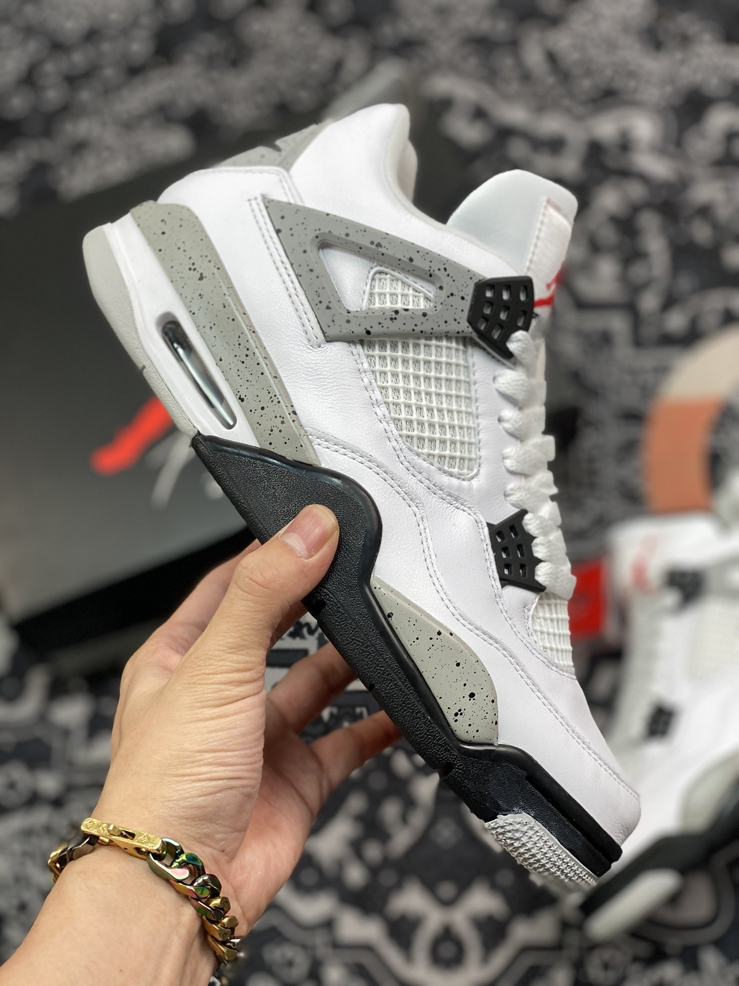 450 纯原  aj4 白水泥 （2016）篮球鞋 840606-192