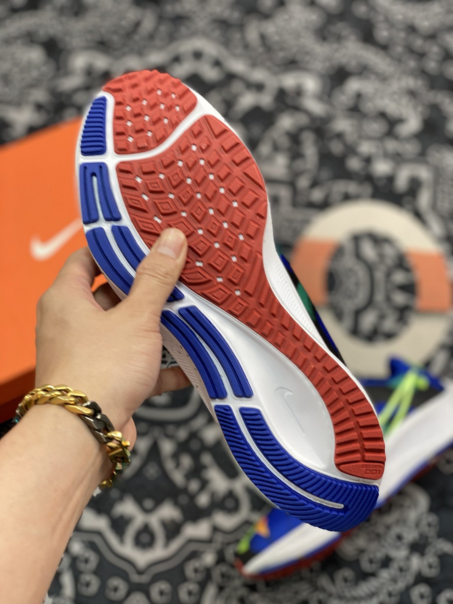 180 Nike Air Zoom Pegasus 38 飞马登月38代跑步鞋 蓝迷彩DD1827-001