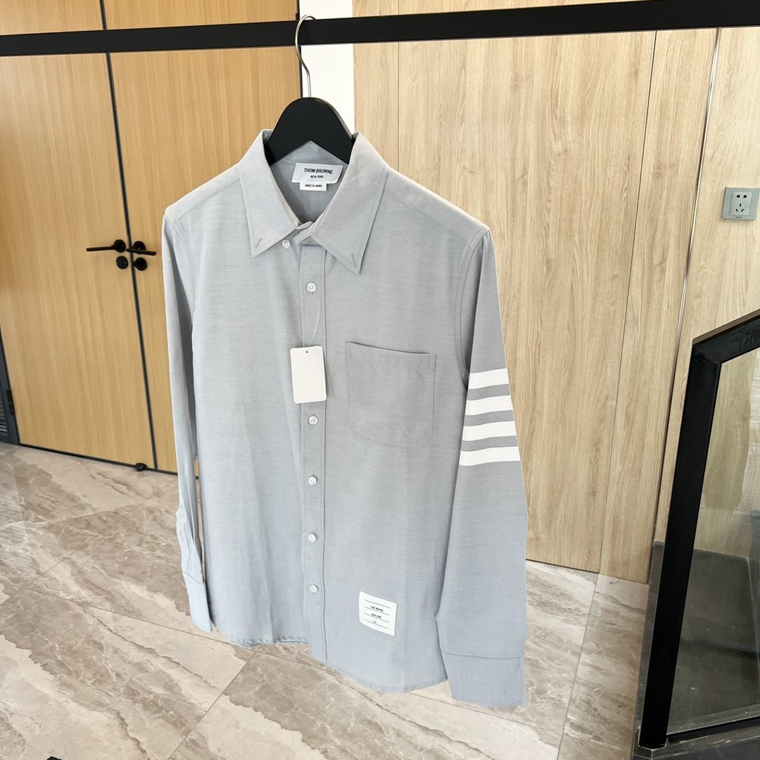 260 汤姆布朗/烟灰色四杠衬衫TB 烟灰色四杠衬衫