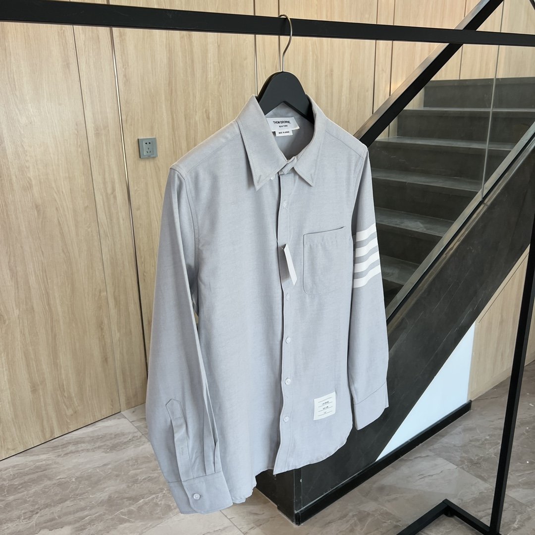 260 汤姆布朗/烟灰色四杠衬衫TB 烟灰色四杠衬衫