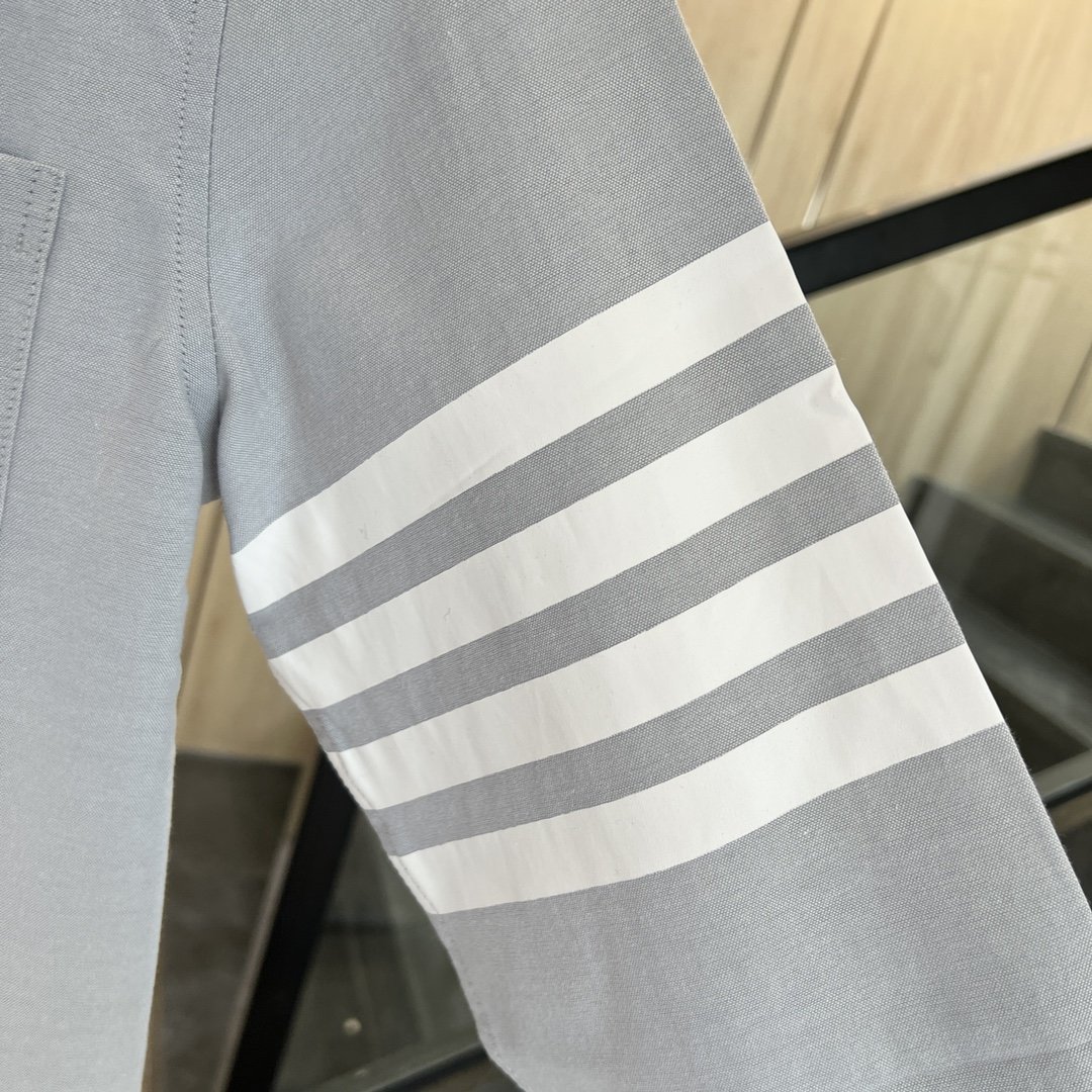 260 汤姆布朗/烟灰色四杠衬衫TB 烟灰色四杠衬衫