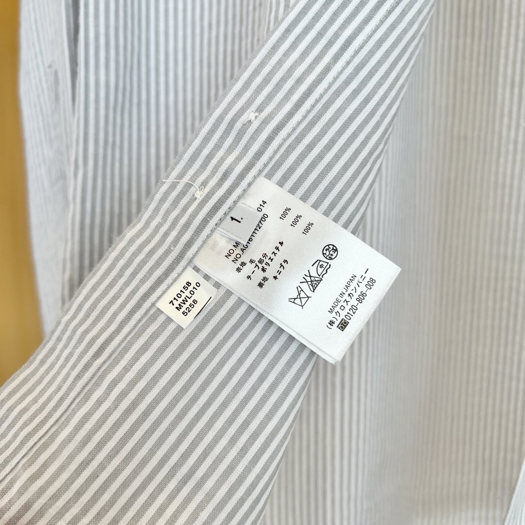 260 汤姆布朗/泡泡纱双织带衬衫白色 蓝色